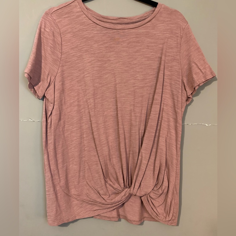 24/7 Mauve Knot Blouse Size 0X